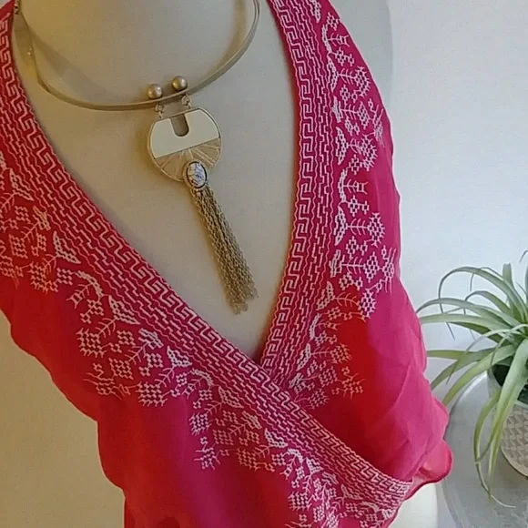 F21/Rory Beca top t-strap back medium [0043] - Picture 2 of 8